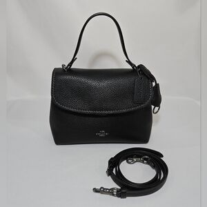 Coach Emory Top Handle Soft Pebble Leather Purse